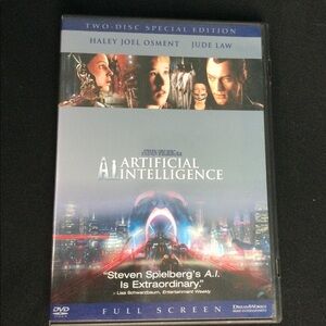 A.I. Artificial Intelligence DVD Movie Drama 2 Disc Special feature PG13